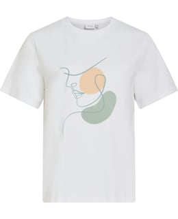 VILA 14103448-BRW-EBL-S T-SHIRT FEM KNIT Main Image