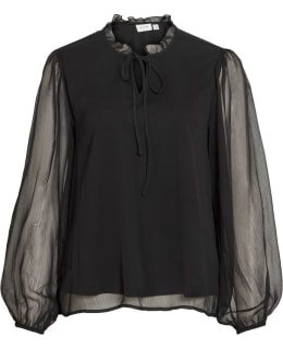 VILA 14115721-BLA-34 BLOUSE CLOSED NEC Main Image
