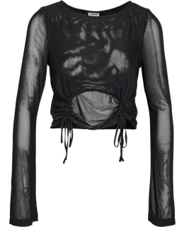 NM 27035598-BLA-M BLOUSE NECKLINE Main Image