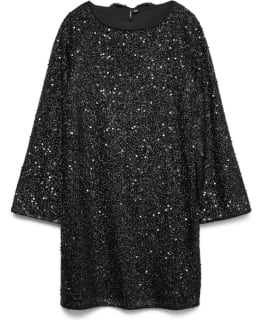 VM 10335668-BLA-SDE-M DRESS FEM KNIT Main Image