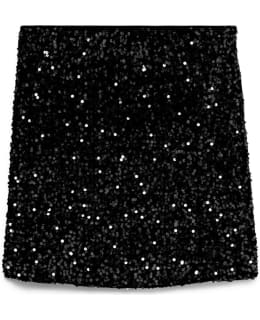 VM 10335704-BLA-SIL-L SKIRT FEM KNIT Main Image