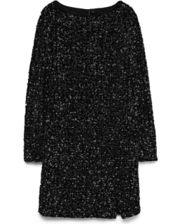 VM 10335717-BLA-SEQ-L DRESS FEM KNIT Main Image