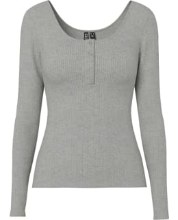 PIECES 17101437-MGM-M BLOUSE OPEN NECK Main Image