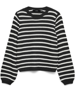 VM 10338564-BLA-HDE-S PULLOVER FEM KNIT Main Image