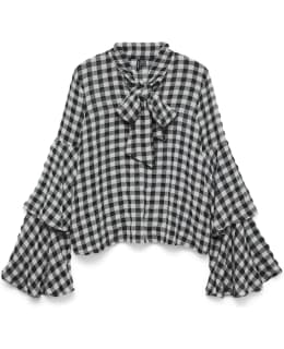 VM 10337554-BLA-RCH-S BLOUSE OPEN NECK Main Image