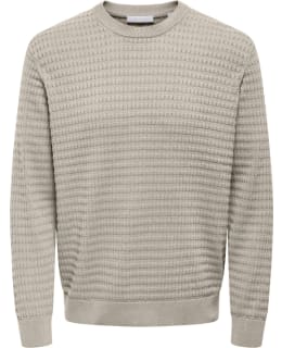 ONS 22035030-SIL-XL PULLOVER MALE KNIT Main Image