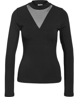 NM 27036821-BLA-M BLOUSE NECKLINE Main Image