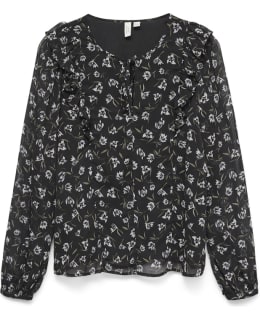 VM 10340785-BLA-HAO-XS BLOUSE OPEN NEC Main Image