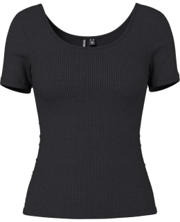PIECES 17162320-BLA-M T-SHIRT FEM KNIT Main Image