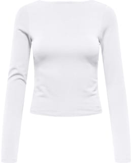 ONLY 15365323-WHI-S BLOUSE OPEN NECKLI Main Image