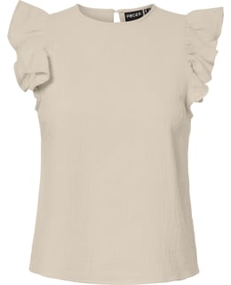 PIECES 17163452-SIL-L BLOUSE OPEN NECK Main Image