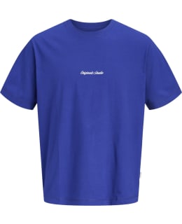 JJ 12284053-BLU-116 T-SHIRT MALE KNIT Main Image