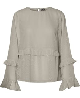 PIECES 17163520-SIL-M BLOUSE OPEN NECK Main Image