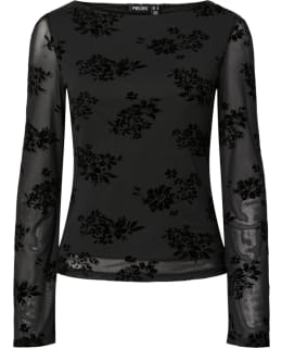 PIECES 17165358-BLA-KAO-L T-SHIRT FEM KN Main Image