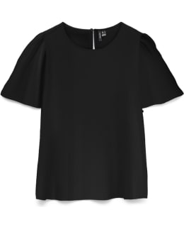 VM 10342691-BLA-XS BLOUSE OPEN NECKLIN Main Image