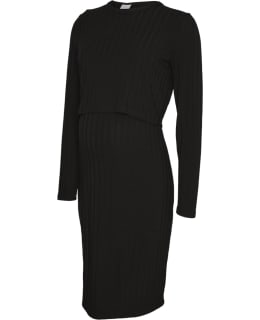 ML 20023710-BLA-S DRESS FEM KNIT Main Image