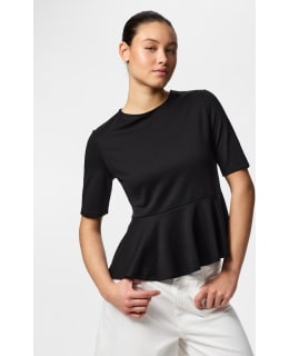 PIECES 17165588-BLA-S T-SHIRT FEM KNIT Main Image