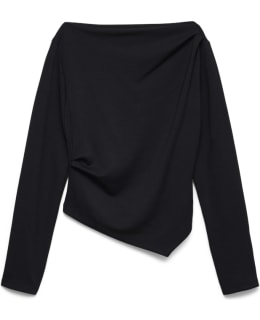 VM 10348523-BLA-XS BLOUSE OPEN NECKLIN Main Image