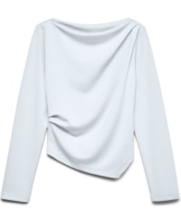 VM 10348523-BRW-L BLOUSE OPEN NECKLINE Main Image