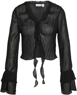 NM 27038354-BLA-XL BLOUSE OPEN NECKLIN Main Image