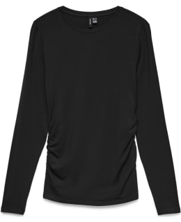 VM 10351247-BLA-XS T-SHIRT FEM KNIT Main Image