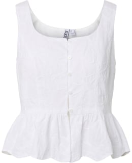 PIECES 17168248-BRW-S BLOUSE OPEN NECK Main Image