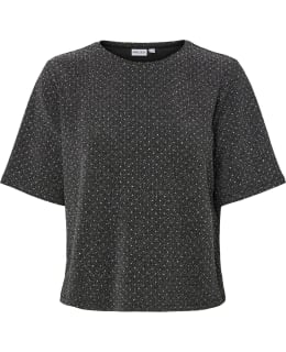 PIECES 17168034-BLA-SIL-XS T-SHIRT FEM K Main Image