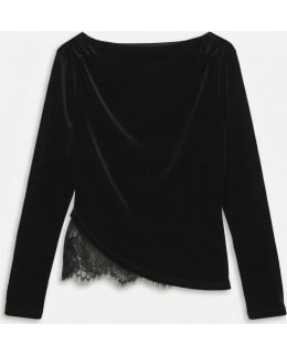 VM 10355055-BLA-M BLOUSE NECKLINE Main Image