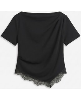 VM 10352639-BLA-EDE-S T-SHIRT FEM KNIT Main Image