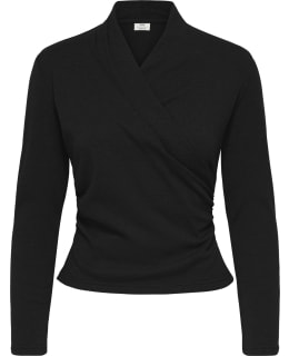 JDY 15382763-BLA-S BLOUSE OPEN NECKLIN Main Image
