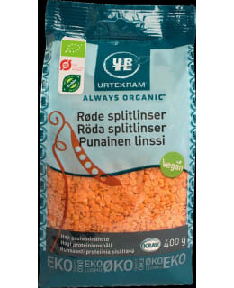 URTEKRAM LUOMU 400G PUNAINEN LINSSI Main Image