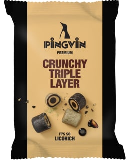 PINGVIN PREM CRUNC TRI LAYER 90G LAKRITS Main Image