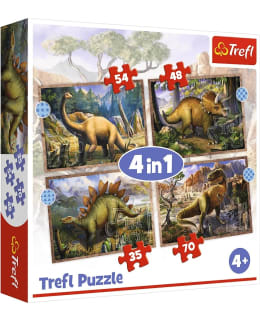 TREFL DINOSAURUKSET 4IN1 PALAPELISETTI Main Image