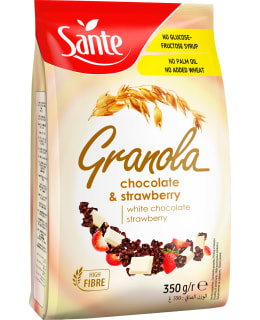 SANTE VALKOSUKLAA-MANSIKKA 350G GRANOLA Main Image