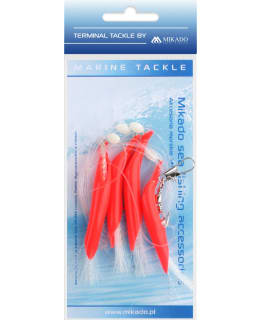 MIKADO SEA SET HAIR TUB RIG 1/0 RED/WHI Main Image