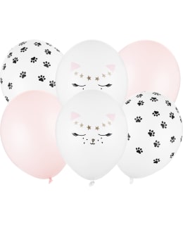 SULOINEN KISSA 6KPL ILMAPALLO Main Image