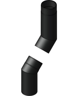 Jeremias 120mm kulma 0-90° nivelletty teräs savuputki Main Image