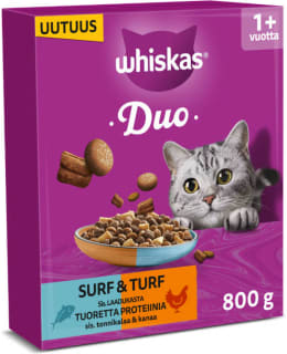 WHISKAS 1+ 800G DUO TONNIKALA & KANA Main Image