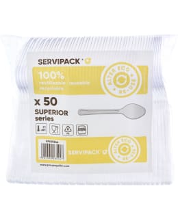 UUDELLEENKÄYTETTÄVÄ RUOKALUSIKKA 50KPL Main Image