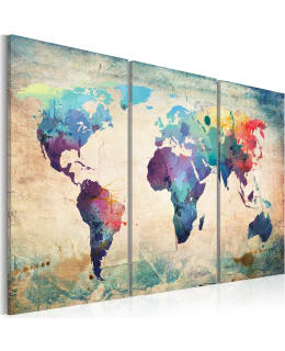 ARTGEIST RAINBOW KARTTA 3OS 60X40 TAULU Main Image