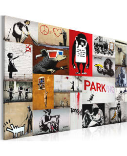 ARTGEIST BANKSY COLLAGE 90X60 TAULU Main Image