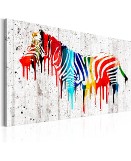 ARTGEIST COLOURFUL ZEBRA 90X60 TAULU Main Image