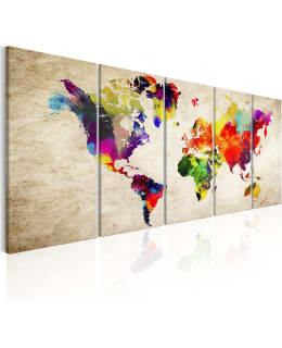 ARTGEIST MAP PAINTED 225X90 5OS TAULUSET Main Image
