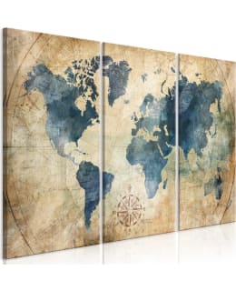 ARTGEIST RETRO MAP 120X80CM 3OS TAULUSET Main Image