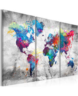 ARTGEIST MAP GREY 120X80 3OS TAULUSET Main Image