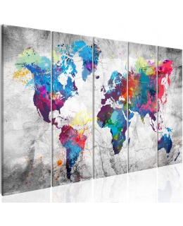 ARTGEIST MAP PAINT 5OS 225X90CM TAULU Main Image