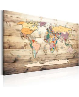 ARTGEIST MAP COLOUR CONTINEN 90X60 TAULU Main Image