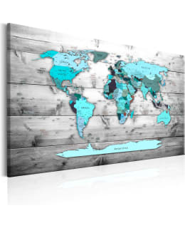 ARTGEIST MAP BLUE WORLD 60X40 TAULU Main Image