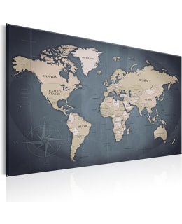 ARTGEIST MAP SHADES OF GREY 120X80 TAUL Main Image