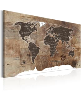 ARTGEIST MAP WOODEN MOSAIC 90X60CM TAULU Main Image